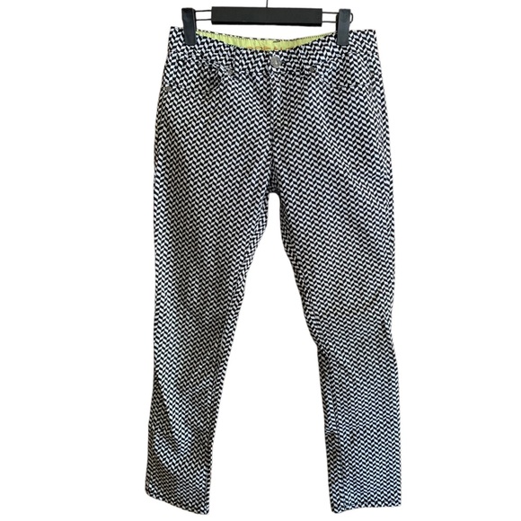 Dreampop cynthia r black and white chevron stretchy pants - Picture 1 of 8